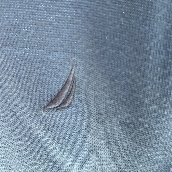 Nautica blue sweater V neck in large for men - Picture 3 of 5